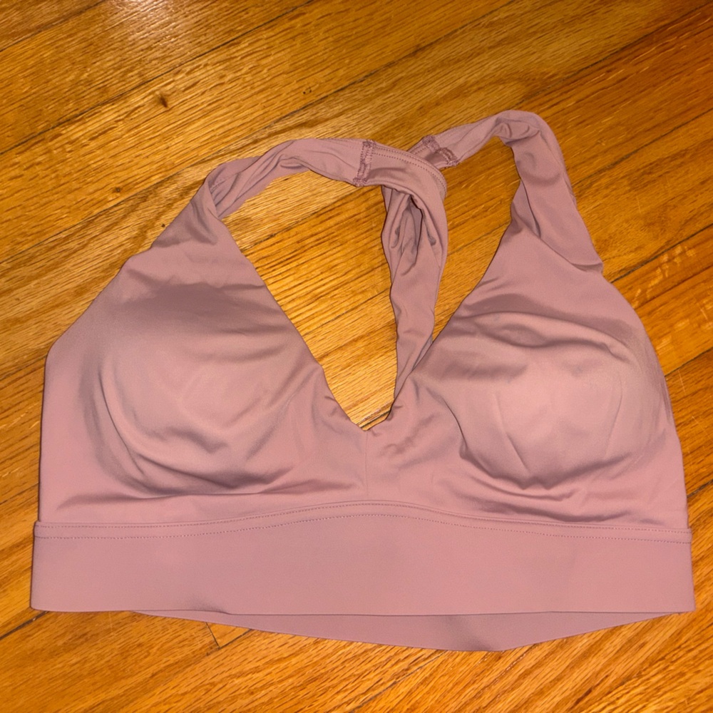 Athleta Twist-Back Lavender Sports Bra